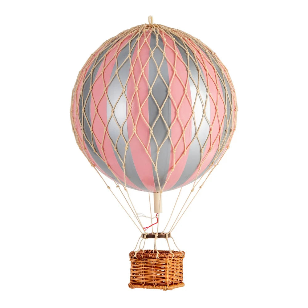 Mongolfiera argento rosa Hot air balloon silver pink