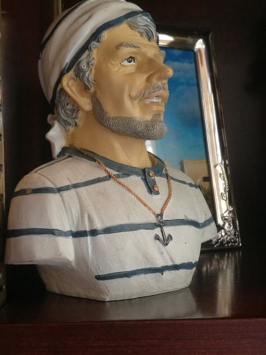 Busto Marinaio in Resina