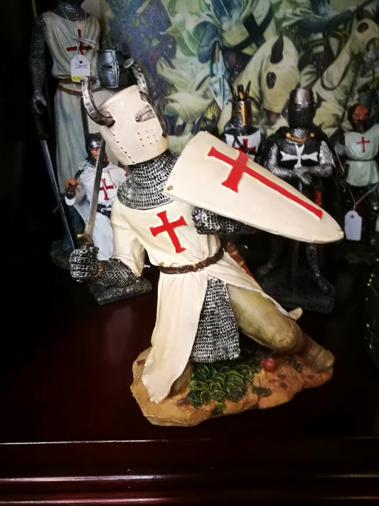 Soldato Templare con spada e scudo
