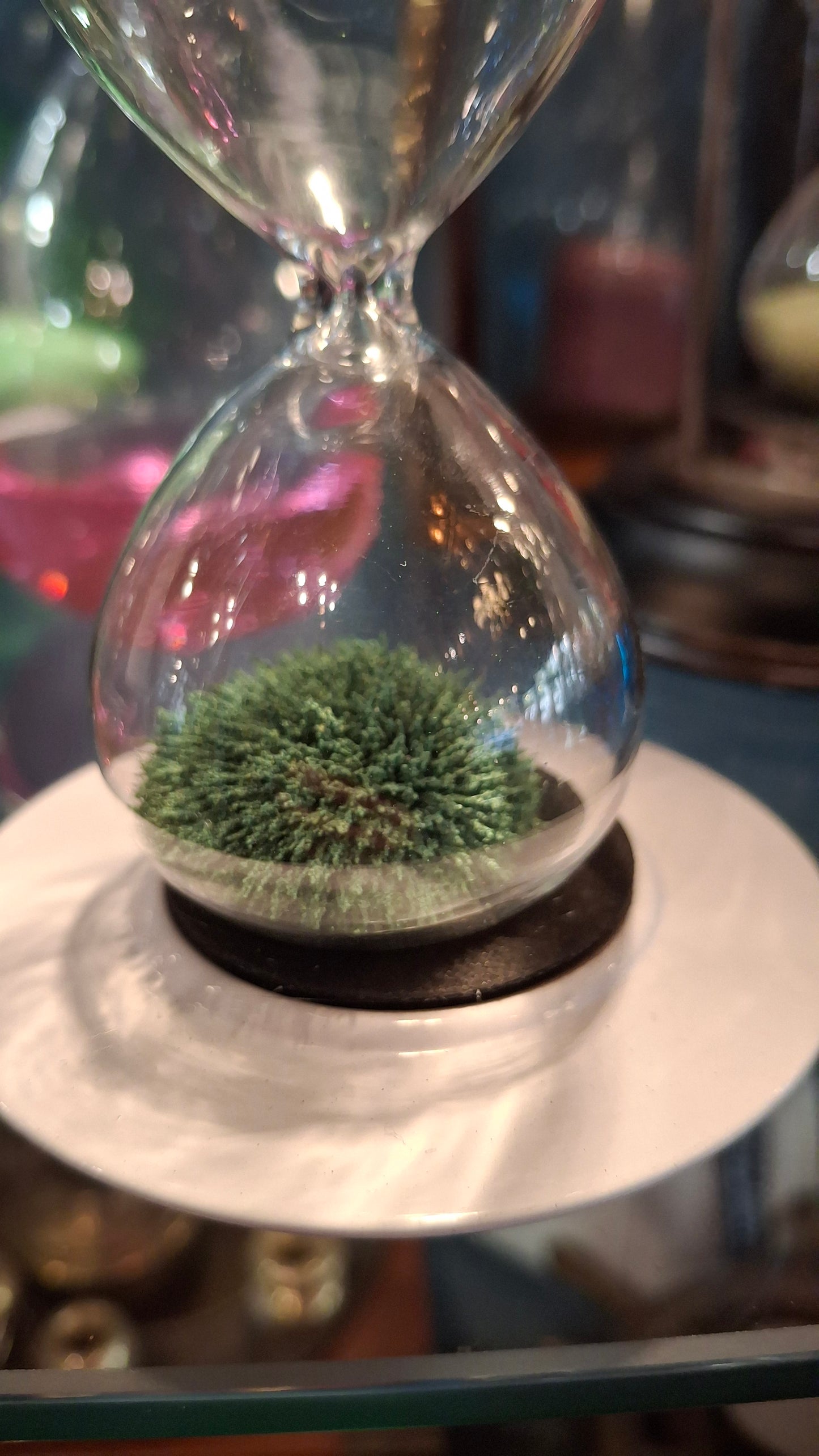 Clessidra magnetica con base piatto bianco