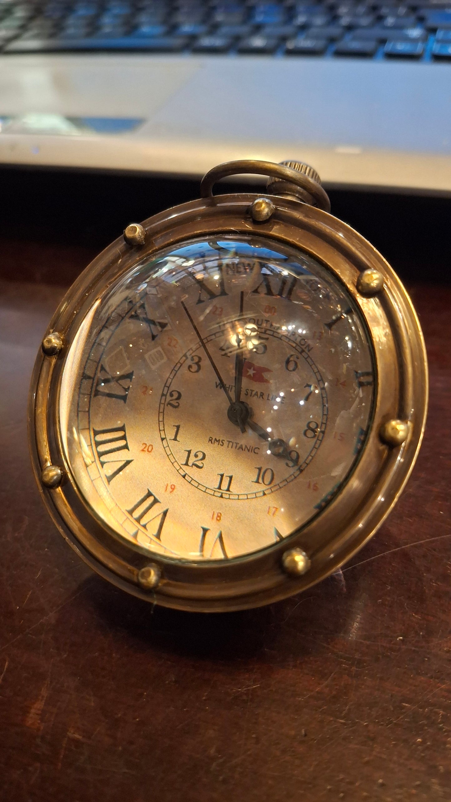 Orologio da tavolo in Ottone bronzato