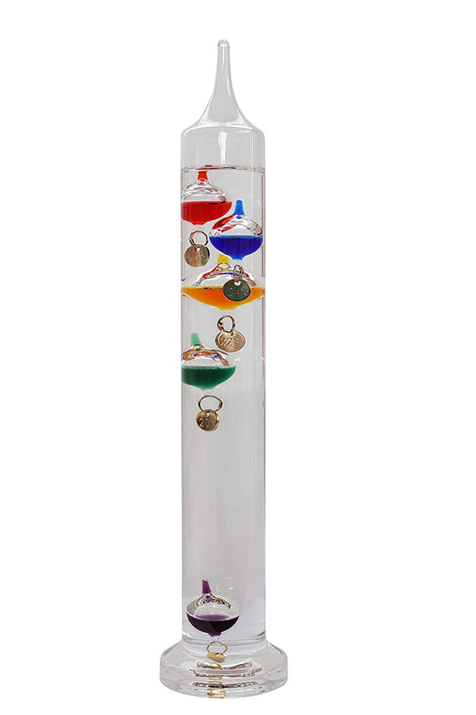 Termometro galileo con ampolle colorate