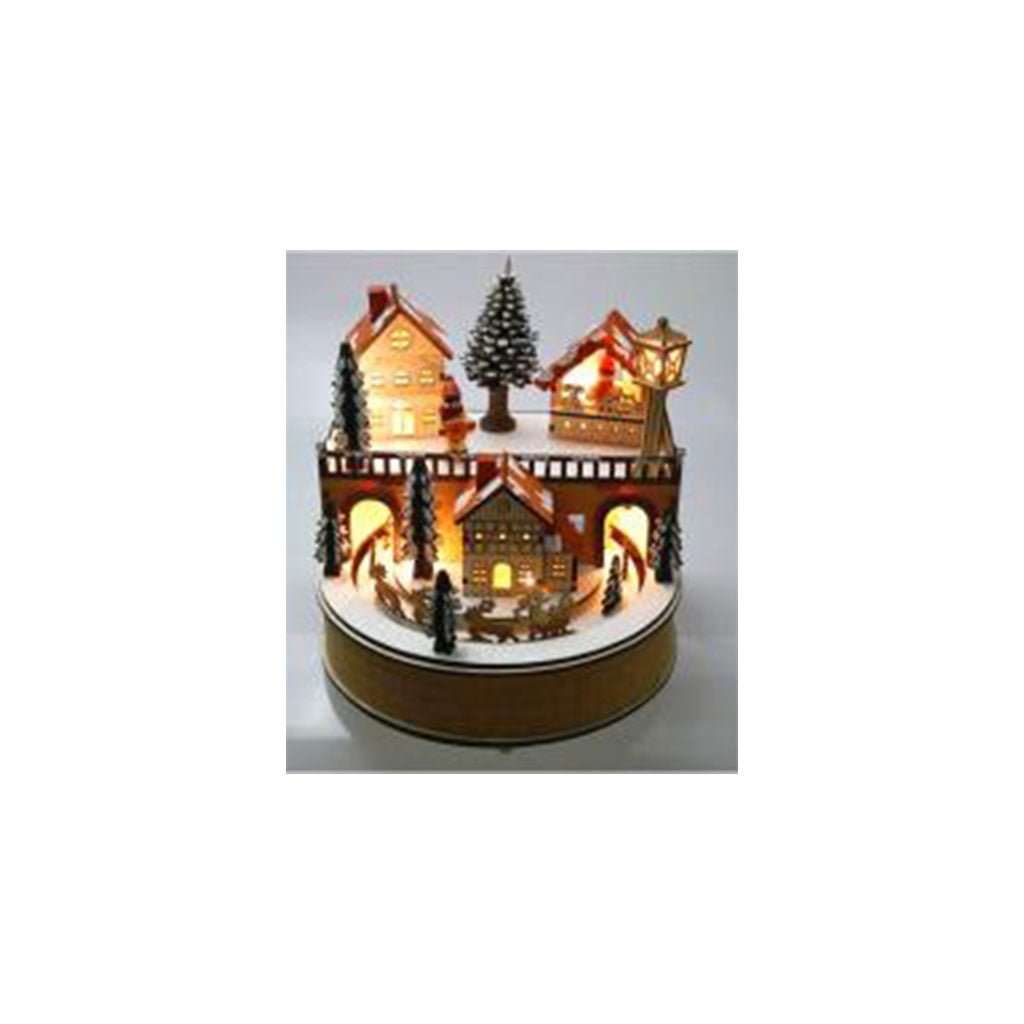 Villaggio di Natale in legno