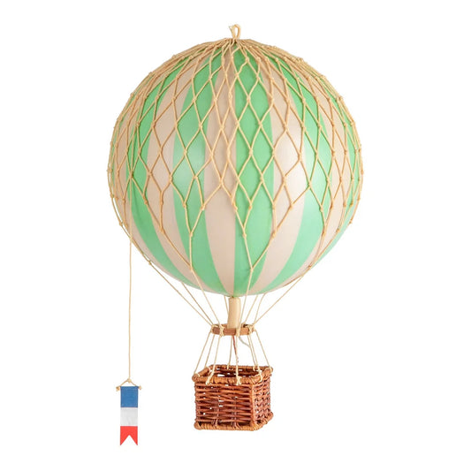 Mongolfiera verde Hot air balloon green