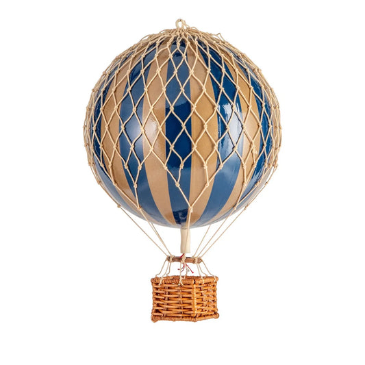 Mongolfiera oro blu Hot air balloon gold blue