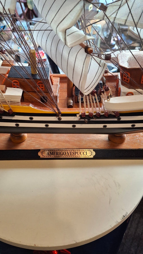 Amerigo Vespucci in legno