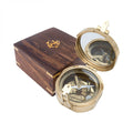 Bussola in ottone con specchio
